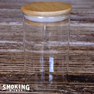 10 oz Glass Apothecary Jar with Airtight Bamboo Lid