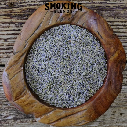 Lavender Flowers in a wooden bowl