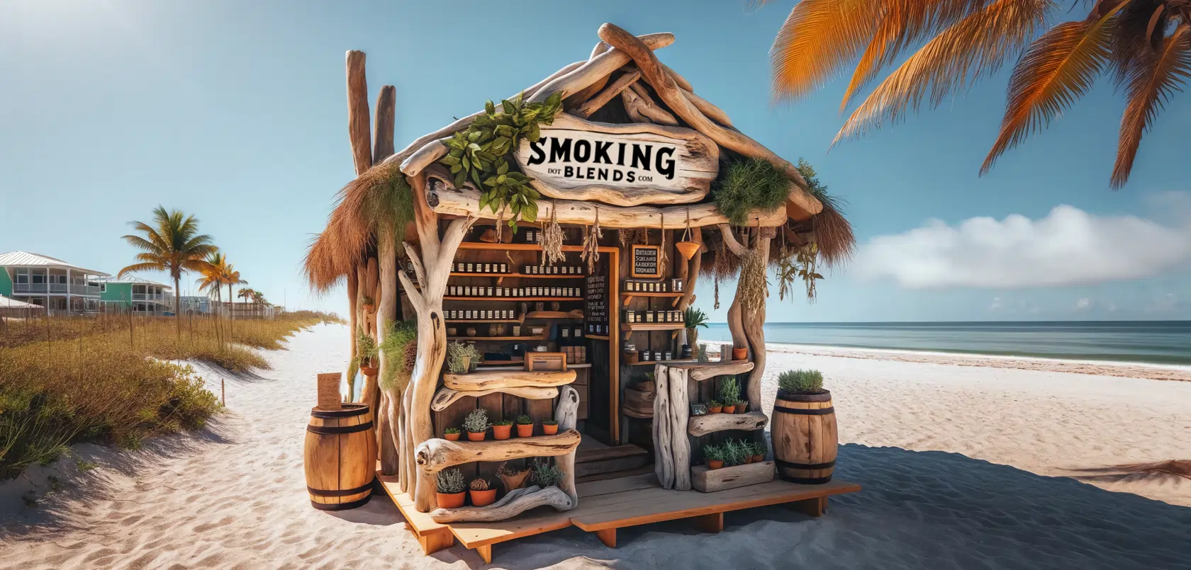 Small Herb Shop On the Beach