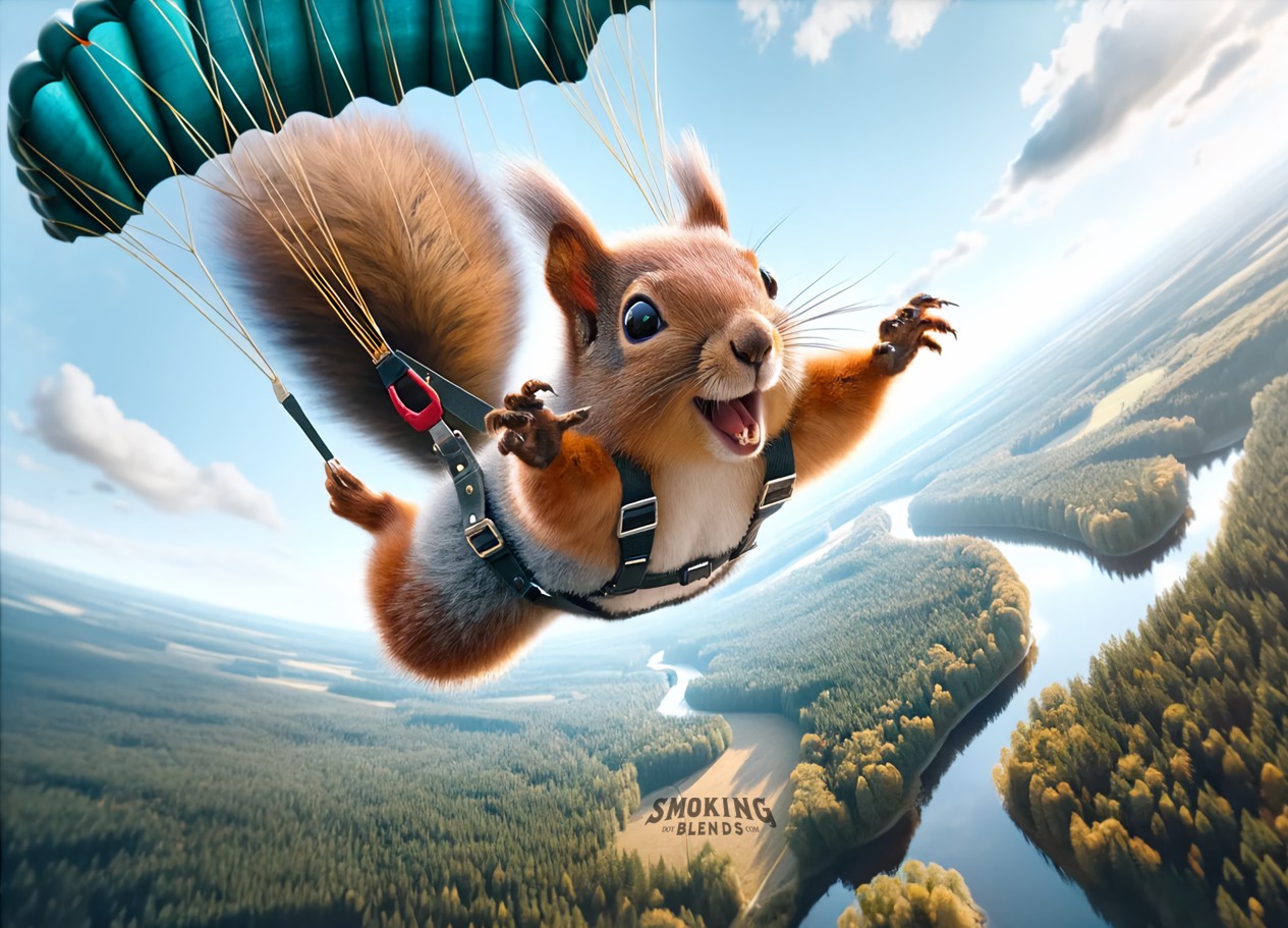Nutmeg the Skydiving Squirrel