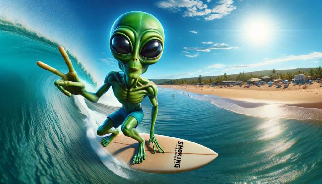 Zorax the Surfing Alien