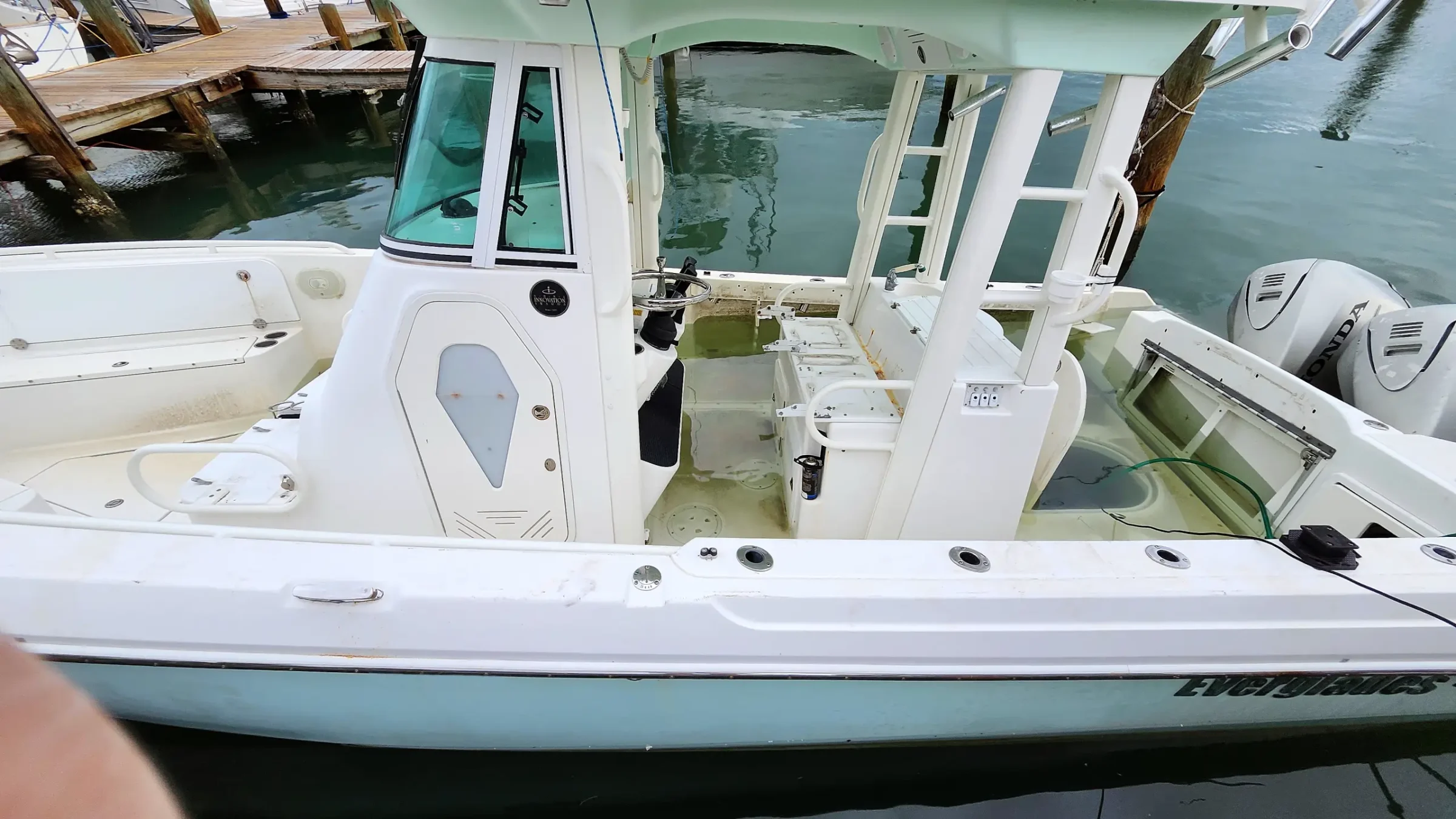 Boat Flooded with Rain