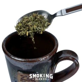 Adding a Teaspoon of Damiana to a Teacup