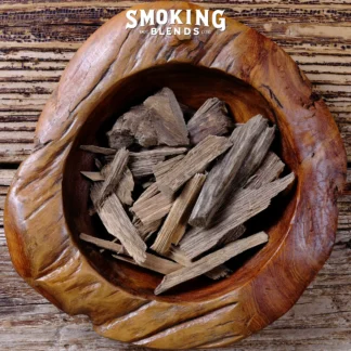 Agarwood Chips Displayed in Wooden Bowl