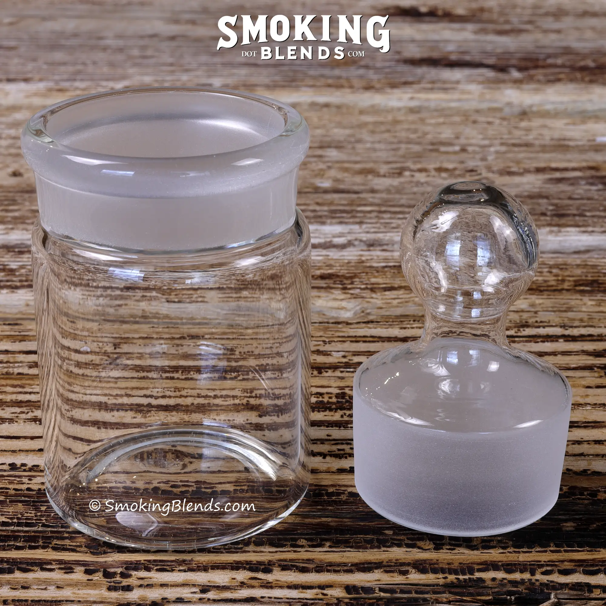 Glass Apothecary Jar and Airtight Ground Glass Stopper