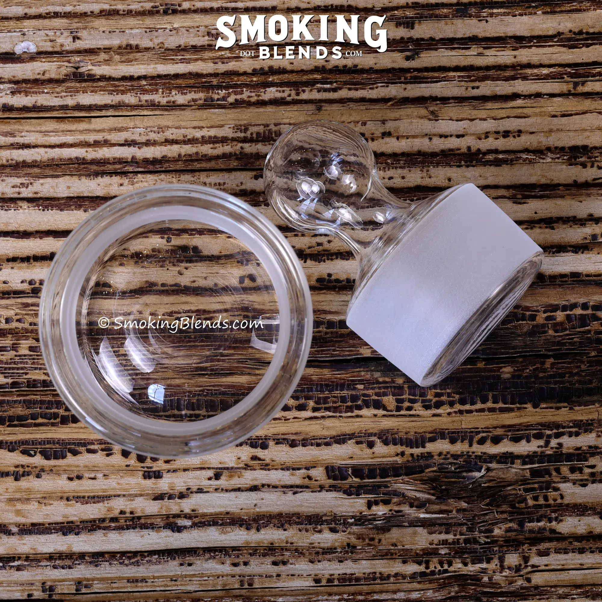 Glass Apothecary Jar with an Airtight Ground Glass Stopper Top View