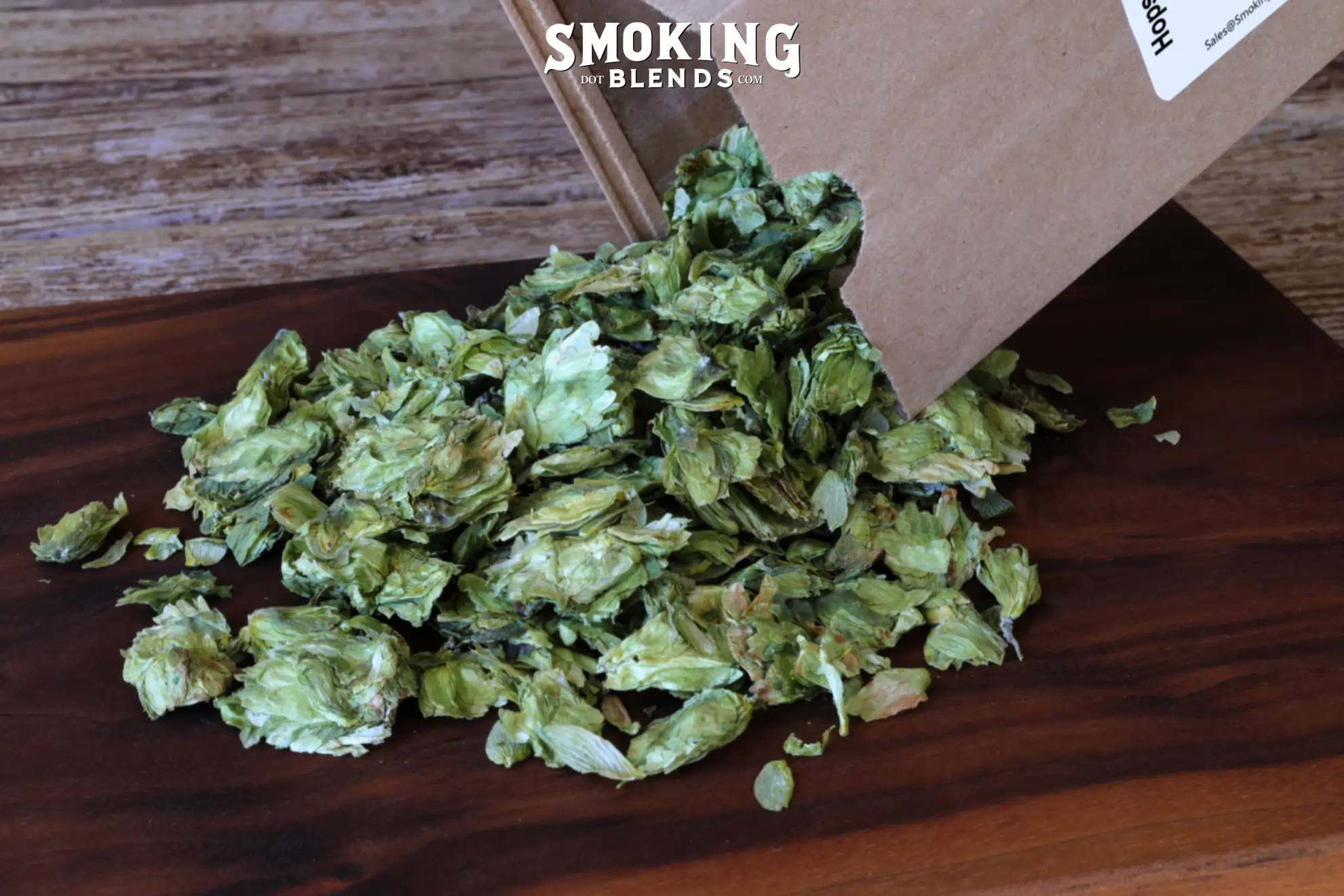 Hops Tea Being Poured From Package Close Up