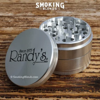 Randy's Revolution 4-Piece Herb Grinder Open Lid Silver