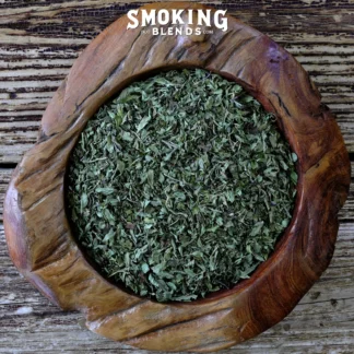 Field Mint Leaf Displayed in Wooden Bowl